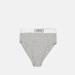 High-Waist Logo Briefs